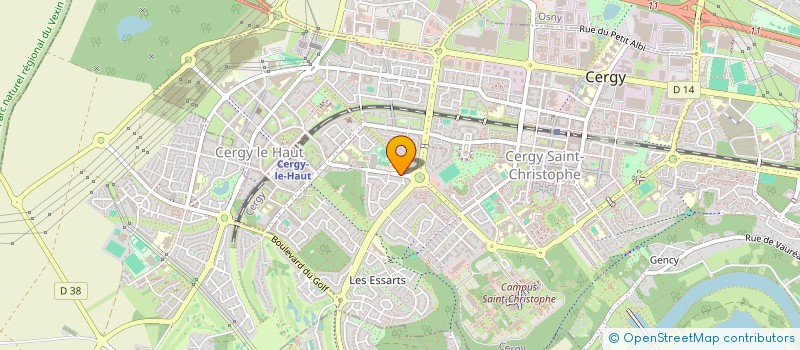 localisation de l'entreprise MONSIEUR HACEN HAMMOUTI  CERGY