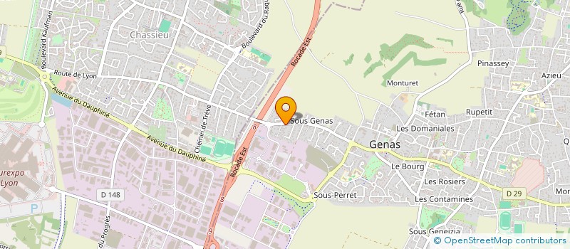 localisation de l'entreprise MONSIEUR HACENE AZZOUG à GENAS