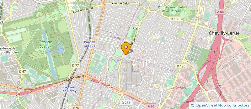 localisation de l'entreprise MONSIEUR HACENE DJEBBAR à L'HAY-LES-ROSES