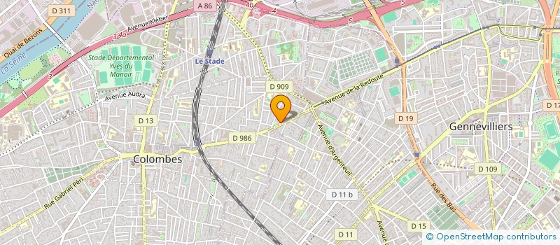 localisation de l'entreprise MONSIEUR HACENE HAMDIS à COLOMBES