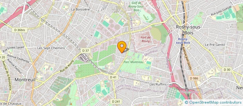 localisation de l'entreprise MONSIEUR HACENE IKHENFER  MONTREUIL