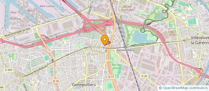 localisation de l'entreprise MONSIEUR HACENE MEHADDI à GENNEVILLIERS