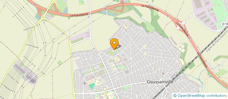 localisation de l'entreprise MONSIEUR HACENE MOULAY  GOUSSAINVILLE