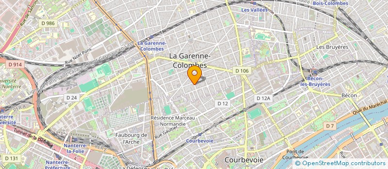 localisation de l'entreprise MONSIEUR HACENE TOUM à LA GARENNE-COLOMBES