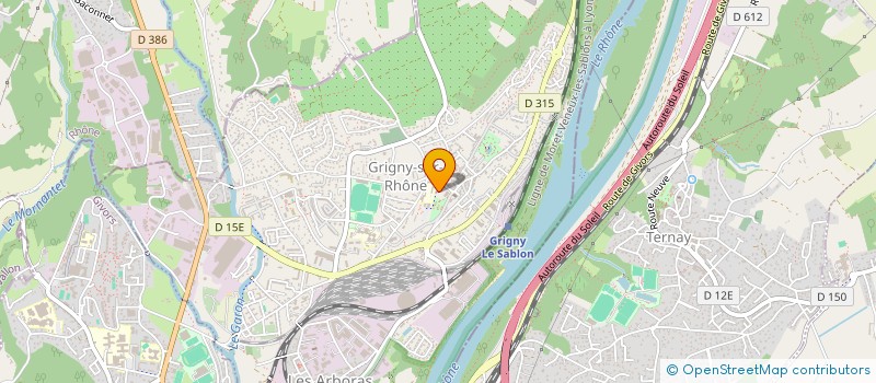 localisation de l'entreprise MONSIEUR HACHEMI BEDJGUELEL  GRIGNY-SUR-RHONE