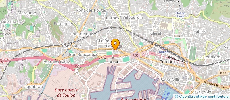 localisation de l'entreprise MONSIEUR HACHEMI NAHAL  TOULON