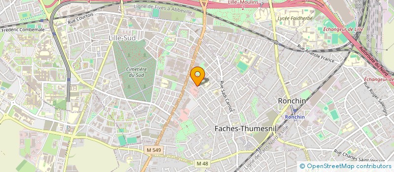 localisation de l'entreprise MONSIEUR HACHEMI REKBOUCHE  FACHES-THUMESNIL