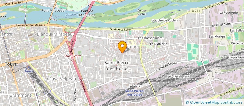 localisation de l'entreprise MONSIEUR HACHIM BENCHAAD  SAINT-PIERRE-DES-CORPS