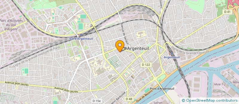 localisation de l'entreprise MONSIEUR HACHIM OUSEKOUR  ARGENTEUIL