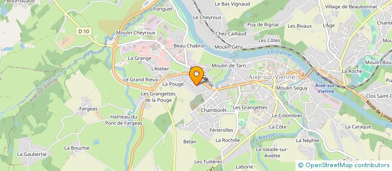 localisation de l'entreprise MONSIEUR HACI CILLI à AIXE-SUR-VIENNE