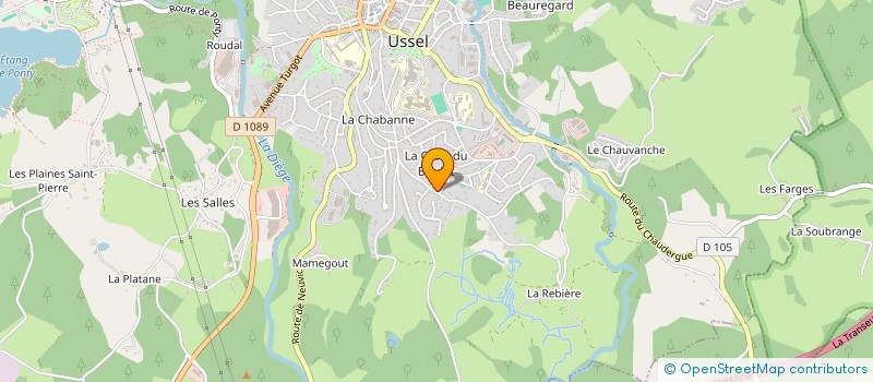 localisation de l'entreprise MONSIEUR HACI GURSES  USSEL