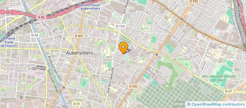 localisation de l'entreprise MONSIEUR HACKIM NASRI  AUBERVILLIERS