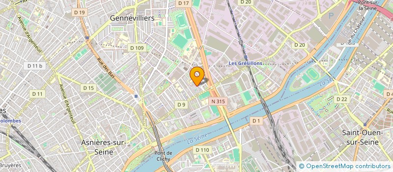 localisation de l'entreprise MONSIEUR HADADI N'DIAYE à GENNEVILLIERS