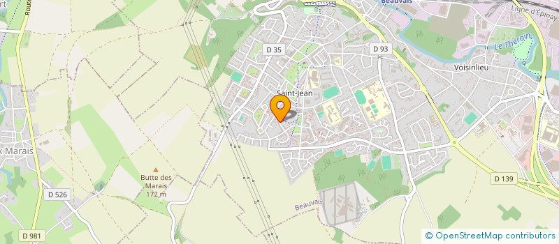 localisation de l'entreprise MONSIEUR HADAMOU BATHILY  BEAUVAIS