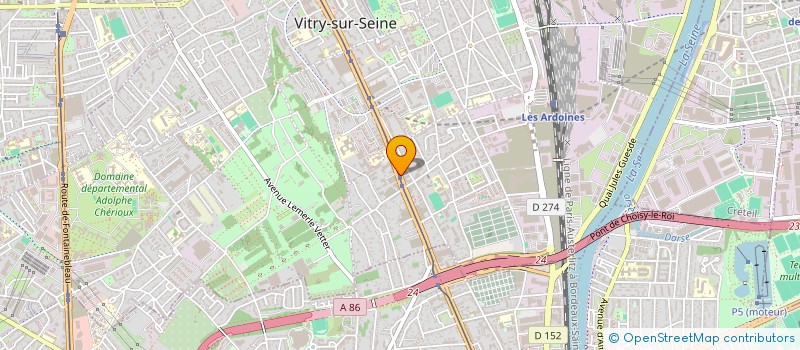 localisation de l'entreprise MONSIEUR HADAMOU TRAORE à VITRY-SUR-SEINE