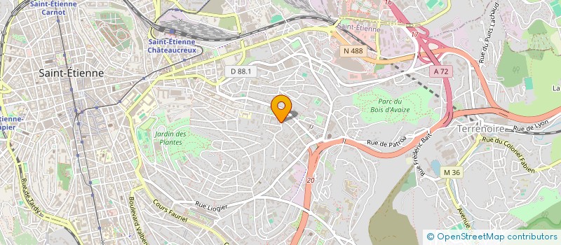 localisation de l'entreprise MONSIEUR HADEL HATTAB  SAINT-ETIENNE