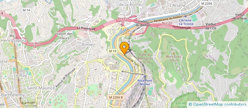 localisation de l'entreprise MONSIEUR HADEL RAOUAFI à NICE