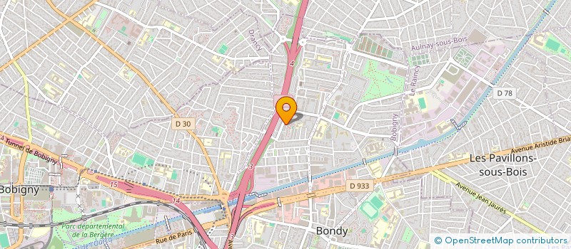 localisation de l'entreprise MONSIEUR HADEMOU KANOUTE  BONDY