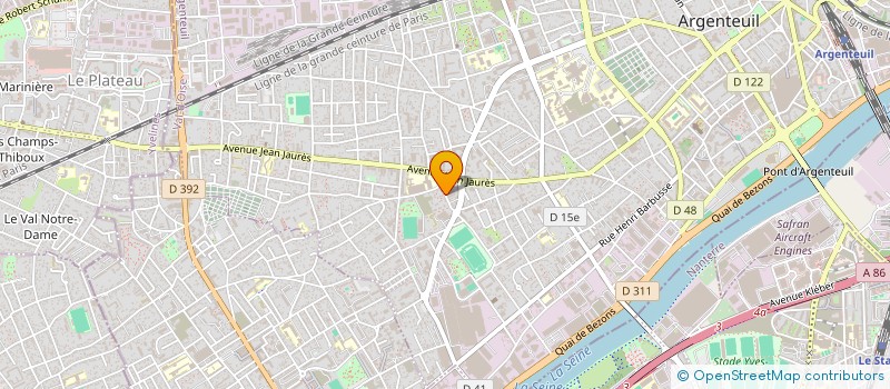 localisation de l'entreprise MONSIEUR HADI BAHLOUL  ARGENTEUIL