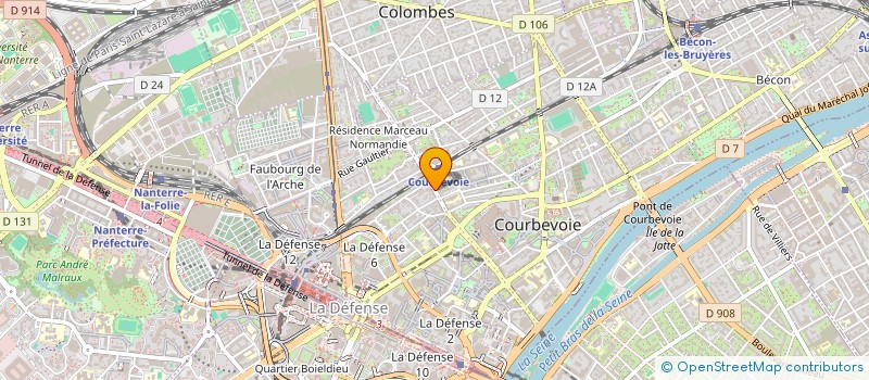 localisation de l'entreprise MONSIEUR HADI GHODSSI à COURBEVOIE