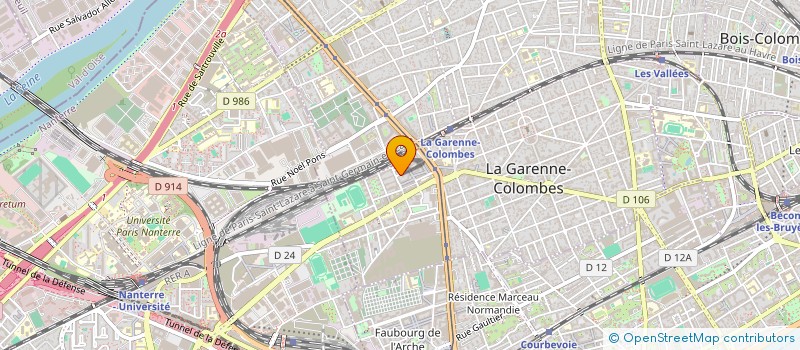 localisation de l'entreprise MONSIEUR HADI HABIBIAN  LA GARENNE-COLOMBES