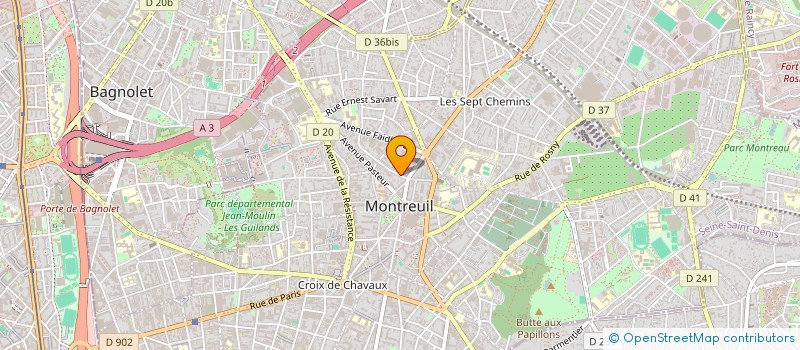 localisation de l'entreprise MONSIEUR HADIE DIAWARA à MONTREUIL
