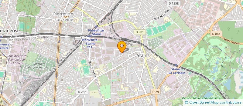 localisation de l'entreprise MONSIEUR HADIYE GASSAMA à LE BLANC-MESNIL