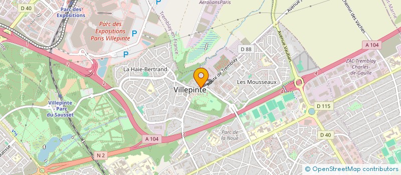 localisation de l'entreprise MONSIEUR HADJ BECHAREF  VILLEPINTE