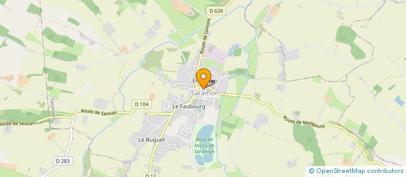 localisation de l'entreprise MONSIEUR HADJ BENHADJI  SARAMON