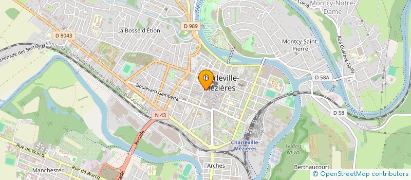 localisation de l'entreprise MONSIEUR HADJ BOUDANI à CHARLEVILLE-MEZIERES