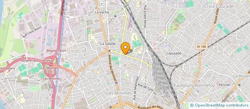 localisation de l'entreprise MONSIEUR HADJ DJILALI BELLAOUARI à TOULOUSE