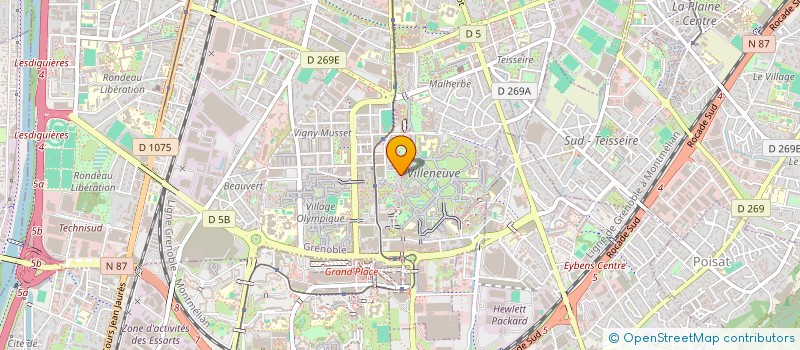 localisation de l'entreprise MONSIEUR HADJ DJILALI CHERFAOUI  GRENOBLE