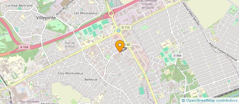 localisation de l'entreprise MONSIEUR HADJ FERHAT à VILLEPINTE