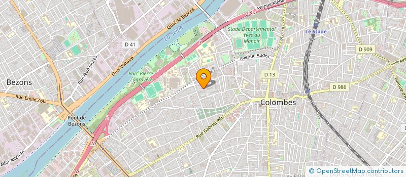 localisation de l'entreprise MONSIEUR HADJ FINDAN à COLOMBES