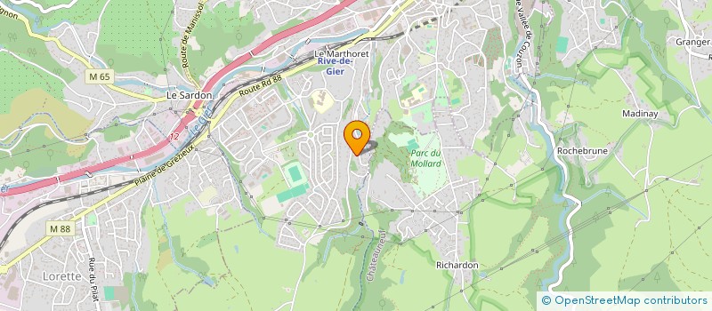 localisation de l'entreprise MONSIEUR HADJ KADDOUR DJEBBAR  RIVE-DE-GIER