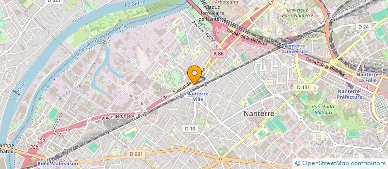 localisation de l'entreprise MONSIEUR HADJ MENAD  NANTERRE