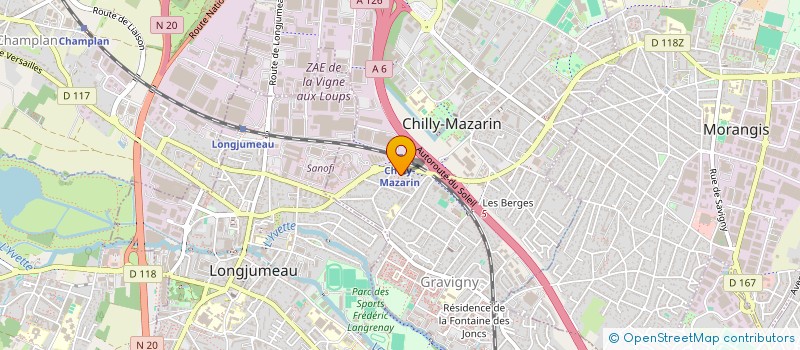 localisation de l'entreprise MONSIEUR HADJ-MOHAMED BOUKECHICHE  CHILLY-MAZARIN