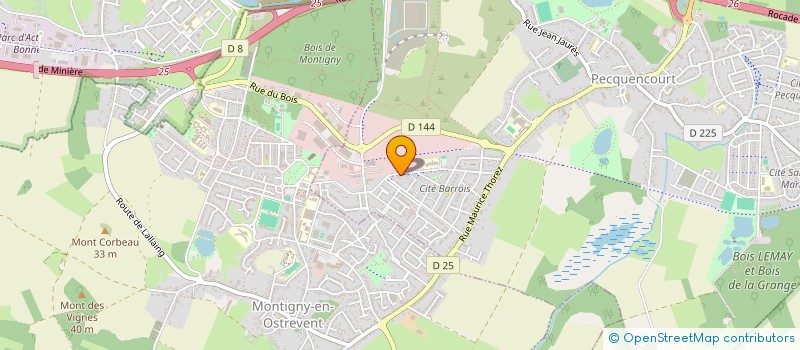 localisation de l'entreprise MONSIEUR HADJ MOULAY  PECQUENCOURT