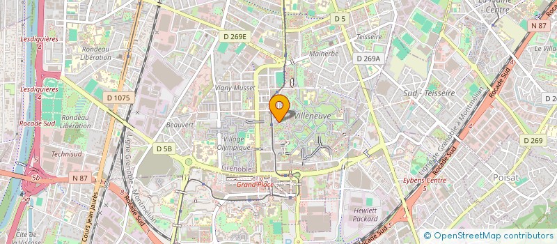 localisation de l'entreprise MONSIEUR HADJ REZALI à GRENOBLE