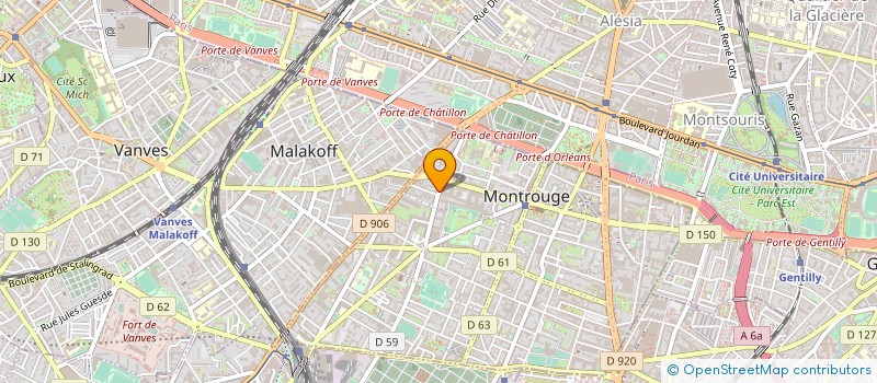 localisation de l'entreprise MONSIEUR HADJADJ MUJAGICC  MONTROUGE