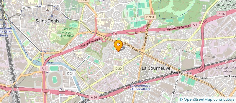 localisation de l'entreprise MONSIEUR HADJI MAECHA à LA COURNEUVE