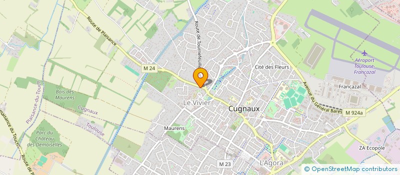 localisation de l'entreprise MONSIEUR HADRI BENMESSAOUD à CUGNAUX