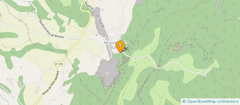 localisation de l'entreprise MONSIEUR HADRIEN ASTIER  BEAUREGARD-BARET