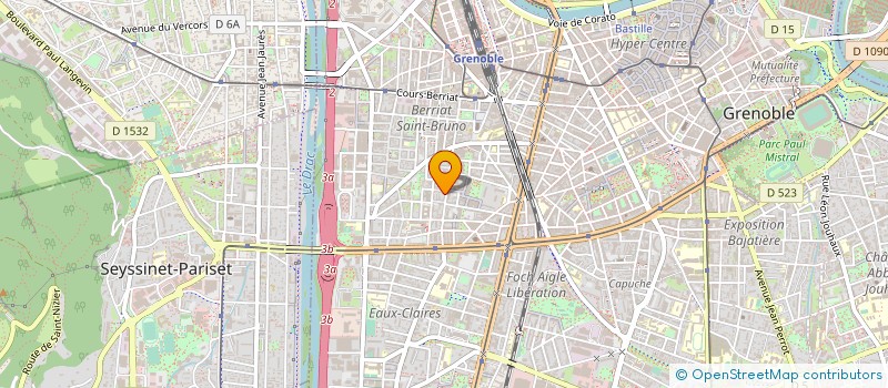 localisation de l'entreprise MONSIEUR HADRIEN BARITAUX  GRENOBLE