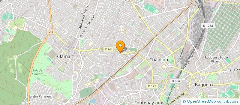 localisation de l'entreprise MONSIEUR HADRIEN BERNARD à CHATILLON