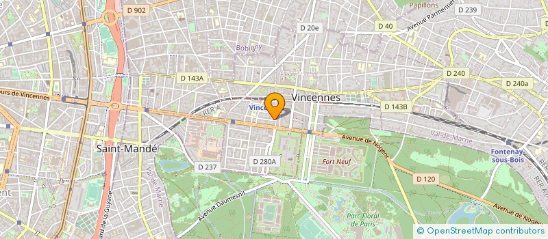 localisation de l'entreprise MONSIEUR HADRIEN BOE à VINCENNES
