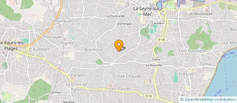 localisation de l'entreprise MONSIEUR HADRIEN BONATO--PAPE  LA SEYNE-SUR-MER