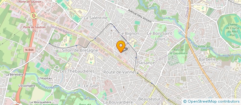 localisation de l'entreprise MONSIEUR HADRIEN BRICAUD à ORVAULT