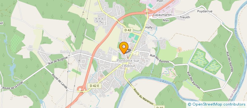 localisation de l'entreprise MONSIEUR HADRIEN BUZIN  PONTONX-SUR-L ADOUR