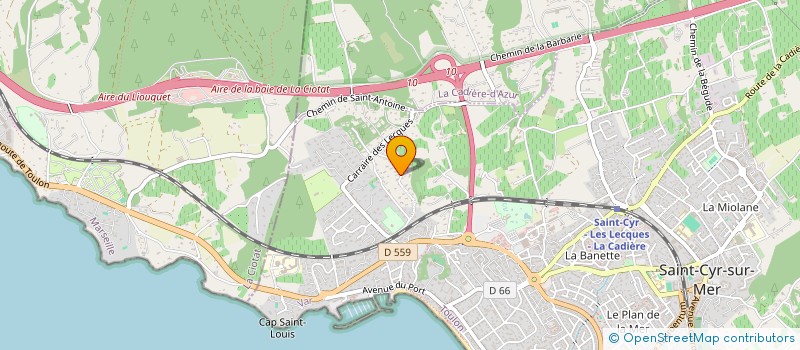 localisation de l'entreprise MONSIEUR HADRIEN CAILLAUX à SAINT-CYR-SUR-MER